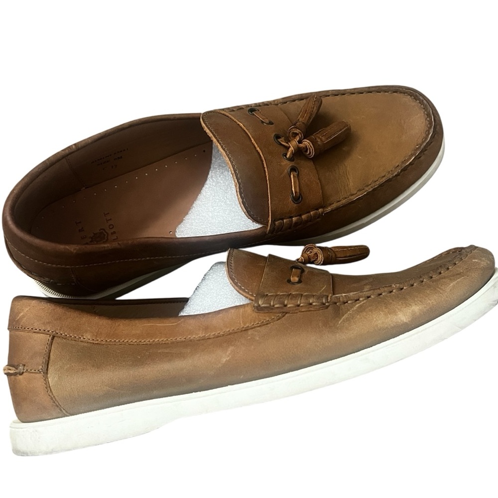 Robert Talbott Bimini Brown Leather Tassel Loafer Men’s